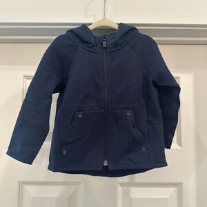 GAP Blue Puffer Jacket with Hood and Zipper